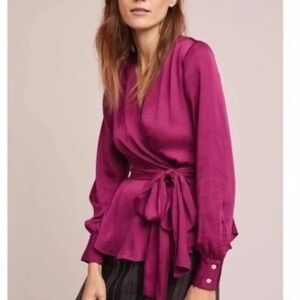 Anthropologie Moulinette Soeurs Wrap Blouse